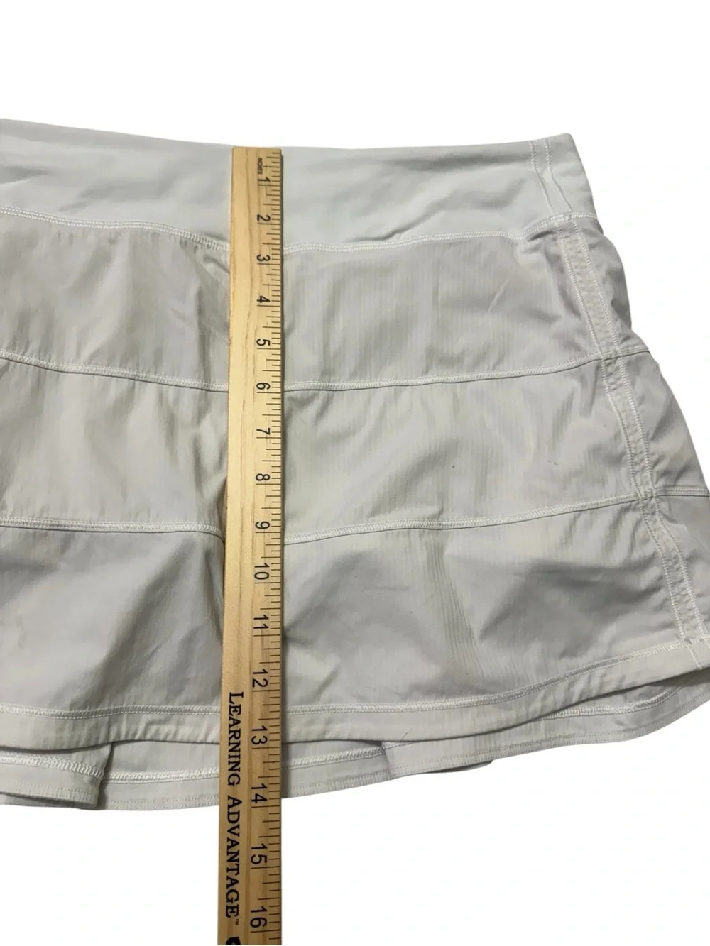 Lululemon White Pace Rival Skirt